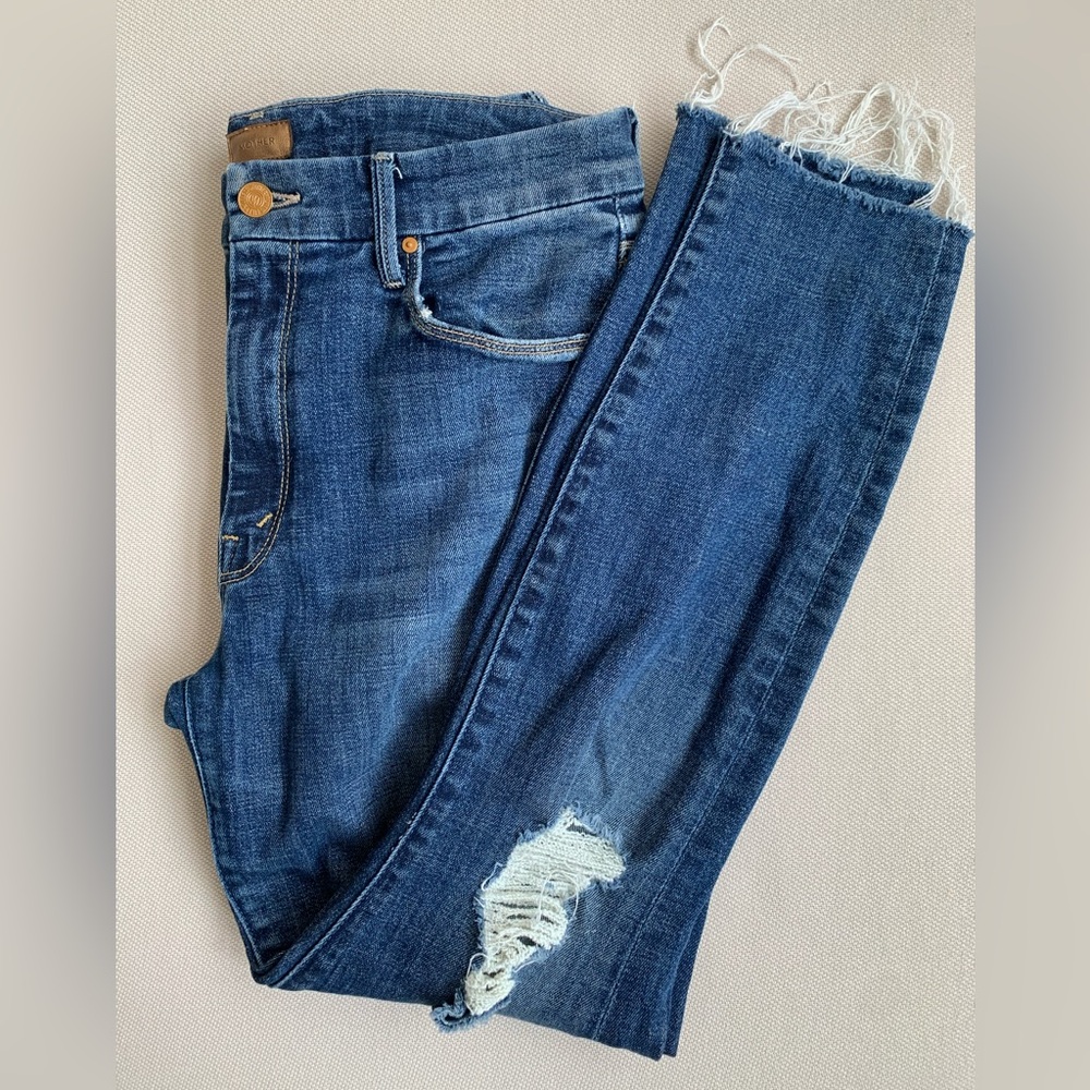 MOTHER The Looker Ankle Fray Jeans - 30
